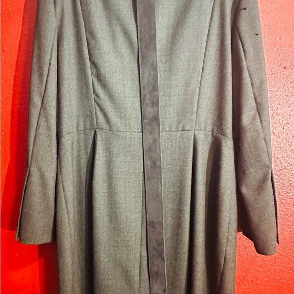 Escada Margaretha Key Wool Button Wrap Dress W/ Belt Size 44 FLAWED - Picture 2 of 16